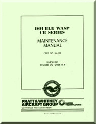 Pratt & Whitney R-2800 CB Aircraft Engine Maintenance Manual -1976
