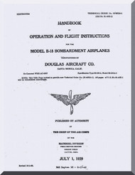 Douglas B-18 " Bolo " Aircraft Flight Manual 01-40E-1 - 1939