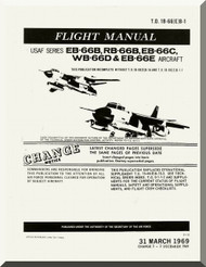 Douglas EB-66B, RB-66B & EB-66C , WB-66D & EB-66E Aircraft Flight  Manual   ,  T.O. 1B-66(E)-1 , 1969