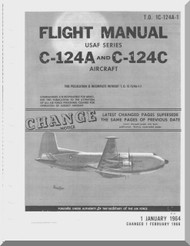 Douglas C-124 A C Aircraft Flight Manual TO 1C-124A-1 1964
