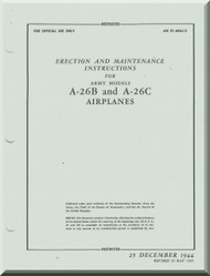 Douglas A-26 Aircraft Erection & Maintenance Manual AN 01-40J-2 , 1944