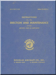 Douglas SBD-6 Aircraft Erection Maintenance Manual - 01-40SC-2- 1944