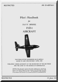 Douglas F3D- 1 Aircraft Flight  Manual - 01-40FAA-1 -1951