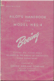 Stearman N2S-4 Aircraft Pilot's Handbook Manual - B75N1-9004 - 1942