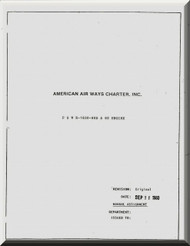 Douglas DC-3 P& W R-1830-90D Aircraft Flight Manual  American Airways Charters, 1980