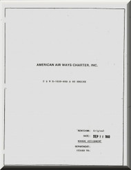 Douglas DC-3 P&W R-1830-90D Aircraft Flight Manual  American Airways Charters, 1980