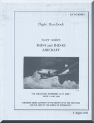 Douglas R-4D-8 R4D-8 Z  Aircraft Flight Handbook   Manual  NAVAIR 01-40NK-1, 1952