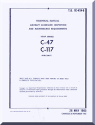 Douglas C-47 C-117 Aircraft Scheduled Inspection Manual - 1C-47A-6 - 1965