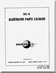 Douglas DC-4  Aircraft Illustrated Parts Catalog  Manual  , 1946