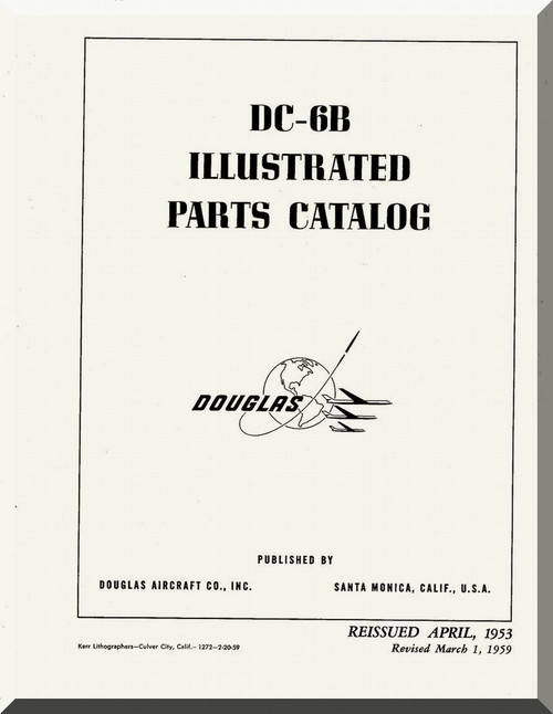 Douglas Aircraft Manuals Illustrated Parts Catalog