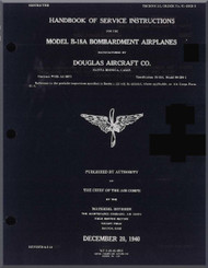 Douglas B-18 " Bolo " Aircraft Handbook  Service Instruction Manual  ,  T.O. 01-40E-2 , 1940