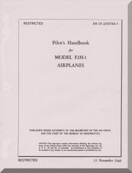 Mc Donnell Mc Donnell  F2H- 1 Aircraft Flight Manual - 01-245FBA-1 -1948Aircraft Manuals