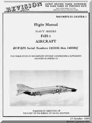 Mc Donnell Douglas F-4H-1   Aircraft  Flight  Manual   NAVWEPS 01-245FDA-1 , 1960