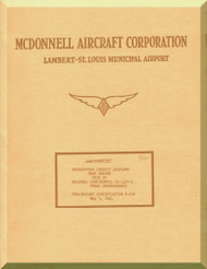 Mc Donnell XP-67 Aircraft Reports Technical Documents Manual