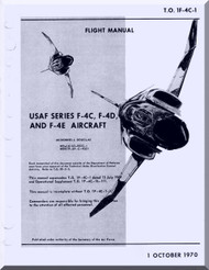 Mc Donnell Douglas F-4 C, D, E   Aircraft  Flight  Manual   T.O. 1F-4C-1 , 1970