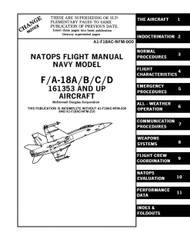 Mc Donnell Douglas F- / A -18 TA-4E Aircraft  Flight Manual   A1-F18AC-NFM-000