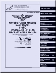 Mc Donnell Douglas T-45 C  Aircraft  Flight  Manual   AN A1-T45AC-NFM-000 , 1997