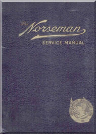 Nooduyn Norseman MK IV Aircraft  Service Instruction Manual export A3 / 465, 1940