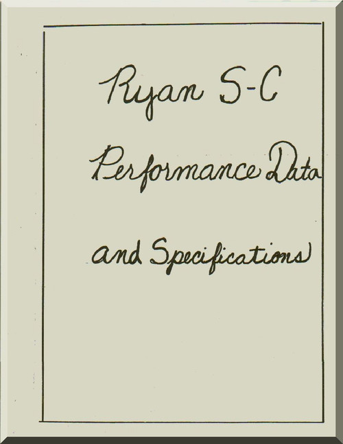 Ryan SC  Airplane Performance and Specification  Manual