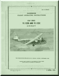 Chanche YC-122 and YC-122 A Handbook  Flight Operating Instruction  Manual 01-120CAB-1 - 1951