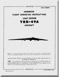 Northrop YRB-49A Aircraft Pilot's Handbook Manual - AN 01-15EBB-1 -1950