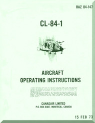 Canadair CL-84  Aircraft Operating Instruction  Manual