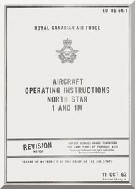 Canadair C-4 North star Aircraft Operating Instruction Manual - EO 05-5A-1