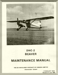 De Havilland DHC-2 Beaver Aircraft Maintenance Manual - PSM 1-2-2 - 1959