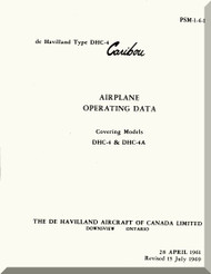 De Havilland DHC-4 Caribou Aircraft Operating Manual - 1-4-1 - 1961