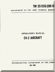 De Havilland CV-2 Caribou Aircraft Operator's Manual 55-1510-206-10