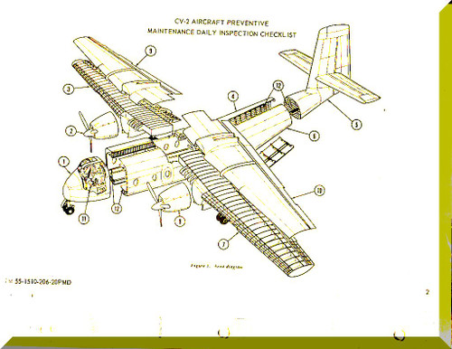 De Havilland CV-2B Caribou Aircraft Maintenance Checklist Manual