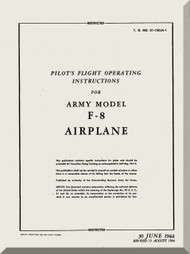 De Havilland F-8 Mosquito Aircraft Pilot Flight Operating Instructions  Manual