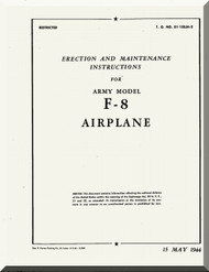 De Havilland F-8 Mosquito Aircraft Erection and Maintenance Instructions  Manual 
