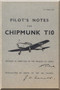 De Havilland Chipmunk T10 Aircraft Pilot's Notes Manual AP 4308A