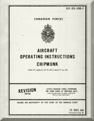 De Havilland DHC-1 Chipmunk Aircraft Operating Manual - EO 05-10B-1 - 1966