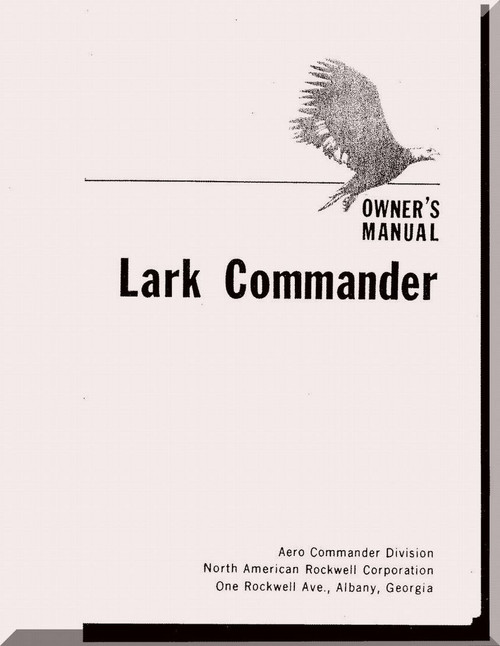Aero Commander Lark Owner's Manual, 1969