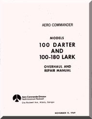 Aero Commander 100 Darter 180 Lark Overhaul and Repair  Manual
