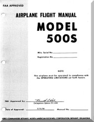 Aero Commander 500 S Aircraft Flight Manual - 1968
