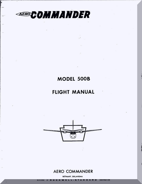Aero Commander 500 B Aircraft Flight Manual