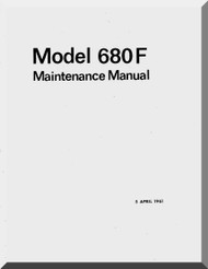 Aero Commander 680 F Aircraft Maintenance Manual - 1961