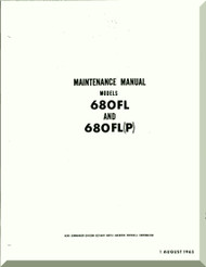 Aero Commander 680 FL and FL (P)  Aircraft Maintenance  Manual , 1965