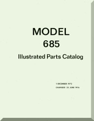 Aero Commander 685  Aircraft Illustrated Parts Catalog Manual , 1976