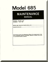 Aero Commander 685  Aircraft Maintenance Manual , 1975