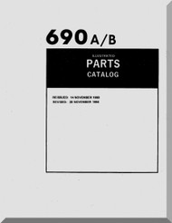Aero Commander 690 A,B  Aircraft  Illustrated Parts Catalog Manual , 1980