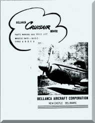 Bellanca Model CruisAir 14-13, 14-13-2  Aircraft  Parts and Price List  Manual