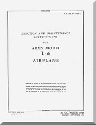 Interstate L-6  Aircraft Erection and Maintenance Instruction  Manual , T.O. 01-160LA-2, 1943