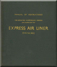 De Havilland DH-86 A Express Airliner Aircraft Maintenance Manual