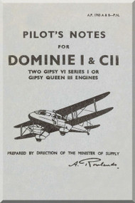De Havilland Dominie I and  II Aircraft Pilot's  Manual  