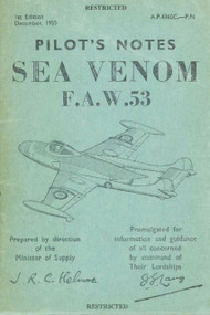 De Havilland Sea Venon F.A.W. 53 Aircraft Pilot's  Manual  