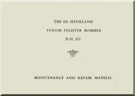 De Havilland Venom D.H. 112 Aircraft Maintenance and Repair Manual
